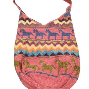 Handwoven Horse Bucket Bag